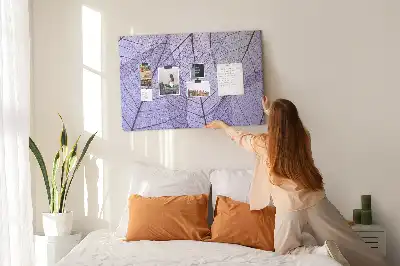Korková nástěnka s motivem přírodních listů