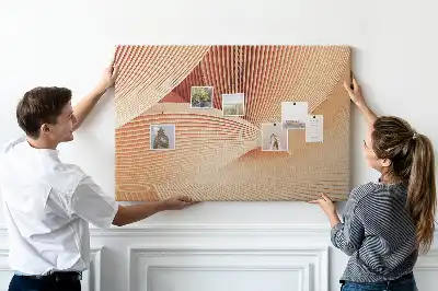 Nástěnka korková Abstraktní vzor vln