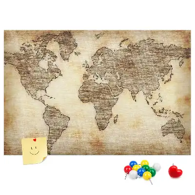 Nástěnka do dětského pokoje Mapa starého světa