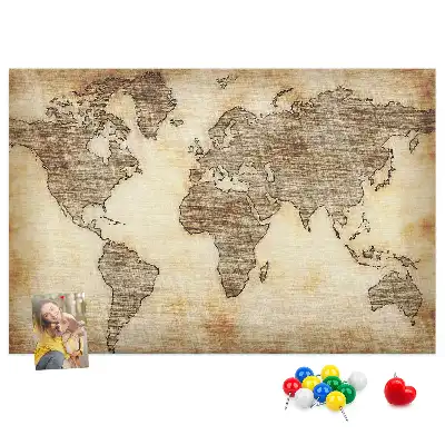 Nástěnka do dětského pokoje Mapa starého světa