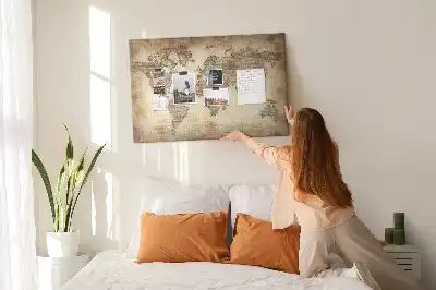 Nástěnka do dětského pokoje Mapa starého světa