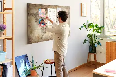 Nástěnka do dětského pokoje Mapa starého světa
