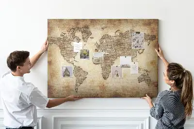 Nástěnka do dětského pokoje Mapa starého světa