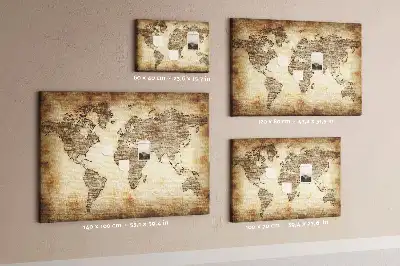 Nástěnka do dětského pokoje Mapa starého světa