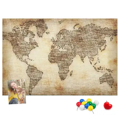 Nástěnka do dětského pokoje Mapa starého světa
