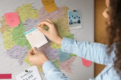Korková nástěnka s mapou Polska