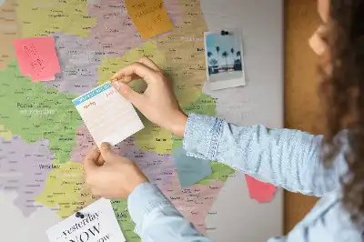 Korková nástěnka s mapou Polska