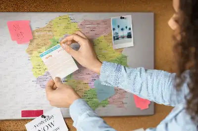 Korková nástěnka s mapou Polska
