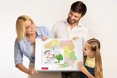 Korková nástěnka s mapou Polska