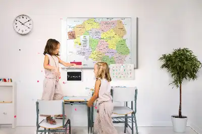 Nástěnka do dětského pokoje s mapou Polska