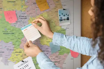 Nástěnka do dětského pokoje s mapou Polska