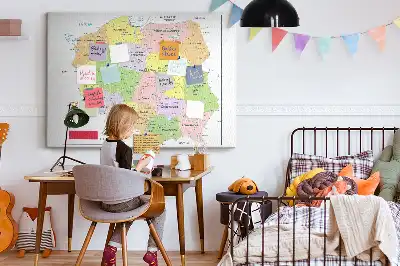 Nástěnka do dětského pokoje s mapou Polska