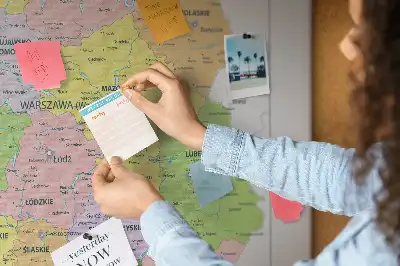 Nástěnka do dětského pokoje s mapou Polska
