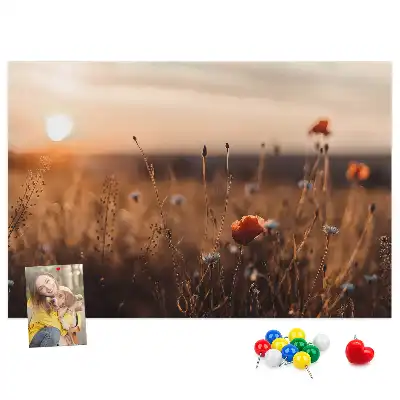 Korková nástěnka Východ slunce