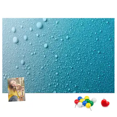 Korková nástěnka Kapky vody