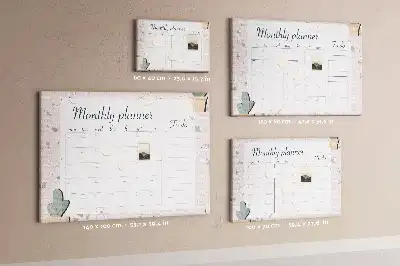 Nástěnka korková Měsíční plánovač