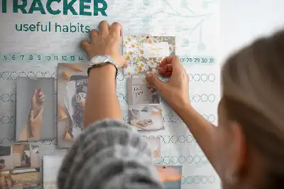 Nástěnka do dětského pokoje pro plánování návyků