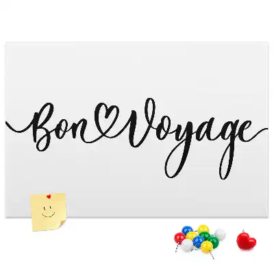 Nástěnka do dětského pokoje Nápis Bon voyage