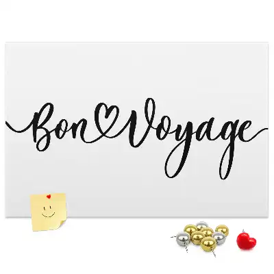 Nástěnka do dětského pokoje s nápisem Bon voyage