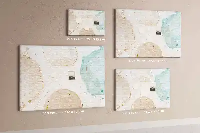 Korková nástěnka Akvarelové skvrny
