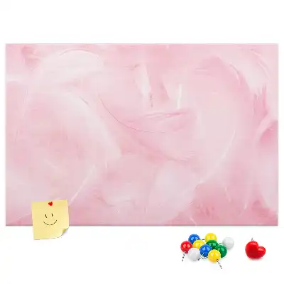 Nástěnka do dětského pokoje Peří abstrakce
