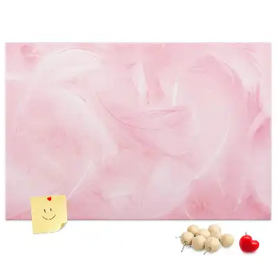 Nástěnka do dětského pokoje Peří abstrakce