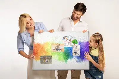 Korková nástěnka Abstraktní duha