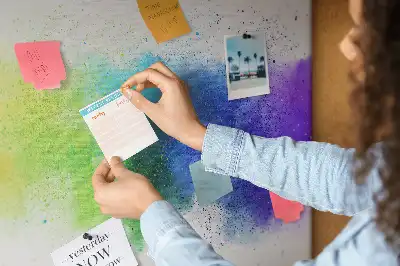 Korková tabule Abstraktní duha