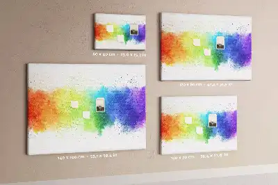 Korková tabule Abstraktní duha