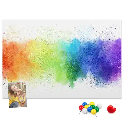 Korková nástěnka Abstraktní duha