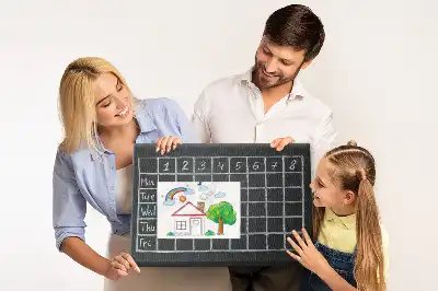 Korková nástěnka Rozvrh hodin pro děti