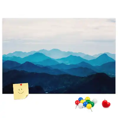 Korková tabule Akvarelové hory