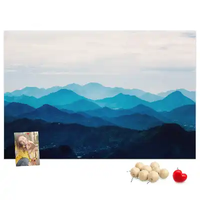Korková tabule Akvarelové hory
