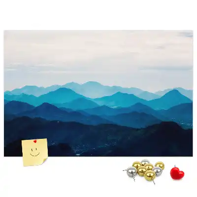 Korková tabule Akvarelové hory