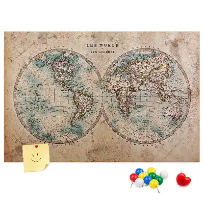 Korková tabule Mapa světa