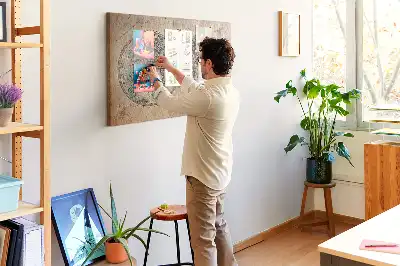 Korková nástěnná mapa světa ve tvaru glóbusu