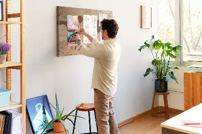 Nástěnka korková Mapa světa ve vintage stylu