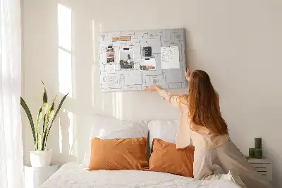 Nástěnka do dětského pokoje Týdenní plán