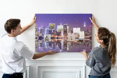 Korková nástěnka New York v noci