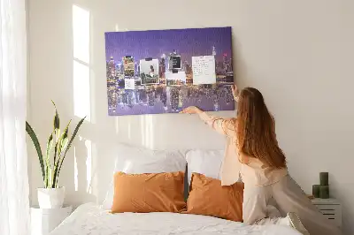 Korková nástěnka New York v noci