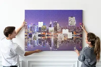 Korková nástěnka New York v noci