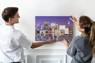 Korková nástěnka New York v noci