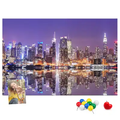 Korková nástěnka New York v noci