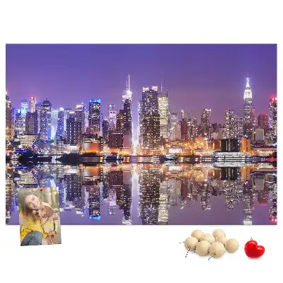 Korková nástěnka New York v noci