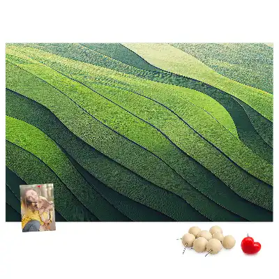 Nástěnka do dětského pokoje Abstrakce zelených polí