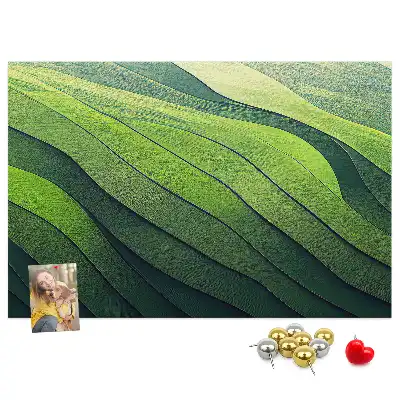 Nástěnka do dětského pokoje Zelené abstrakce