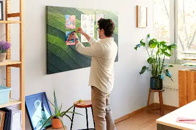 Nástěnka do dětského pokoje Zelené abstrakce