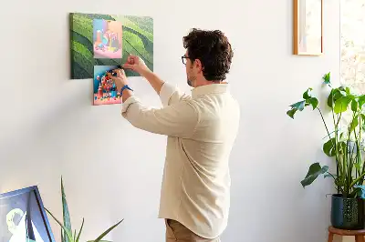 Nástěnka do dětského pokoje Zelené abstrakce