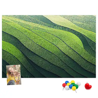 Nástěnka do dětského pokoje Zelené abstrakce