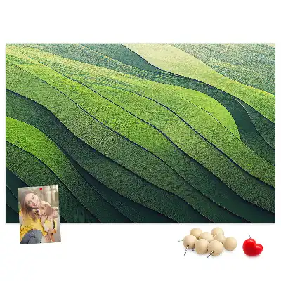 Nástěnka do dětského pokoje Zelené abstrakce